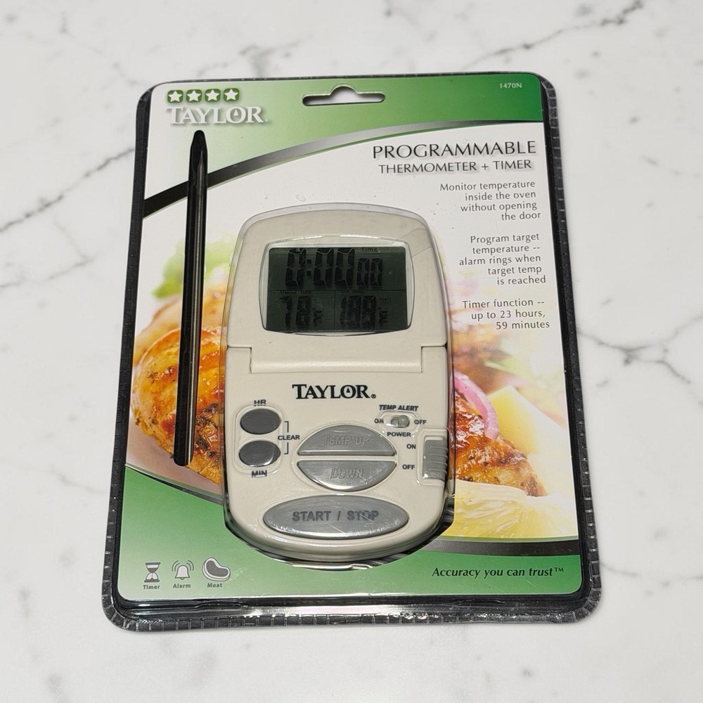 Taylor Precision Products 1470N‎ Digital Cooking Thermometer and Timer NEW